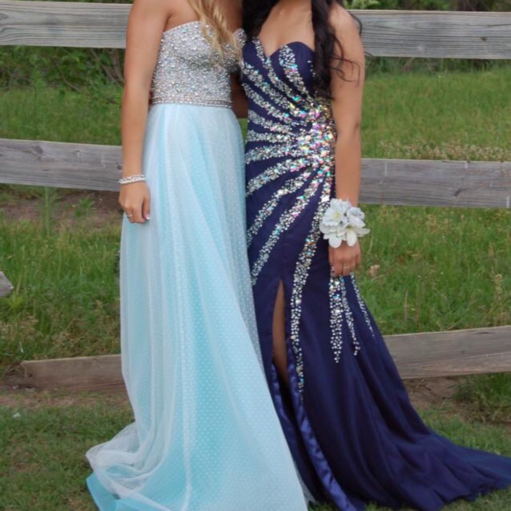 Navy Blue Prom Dress